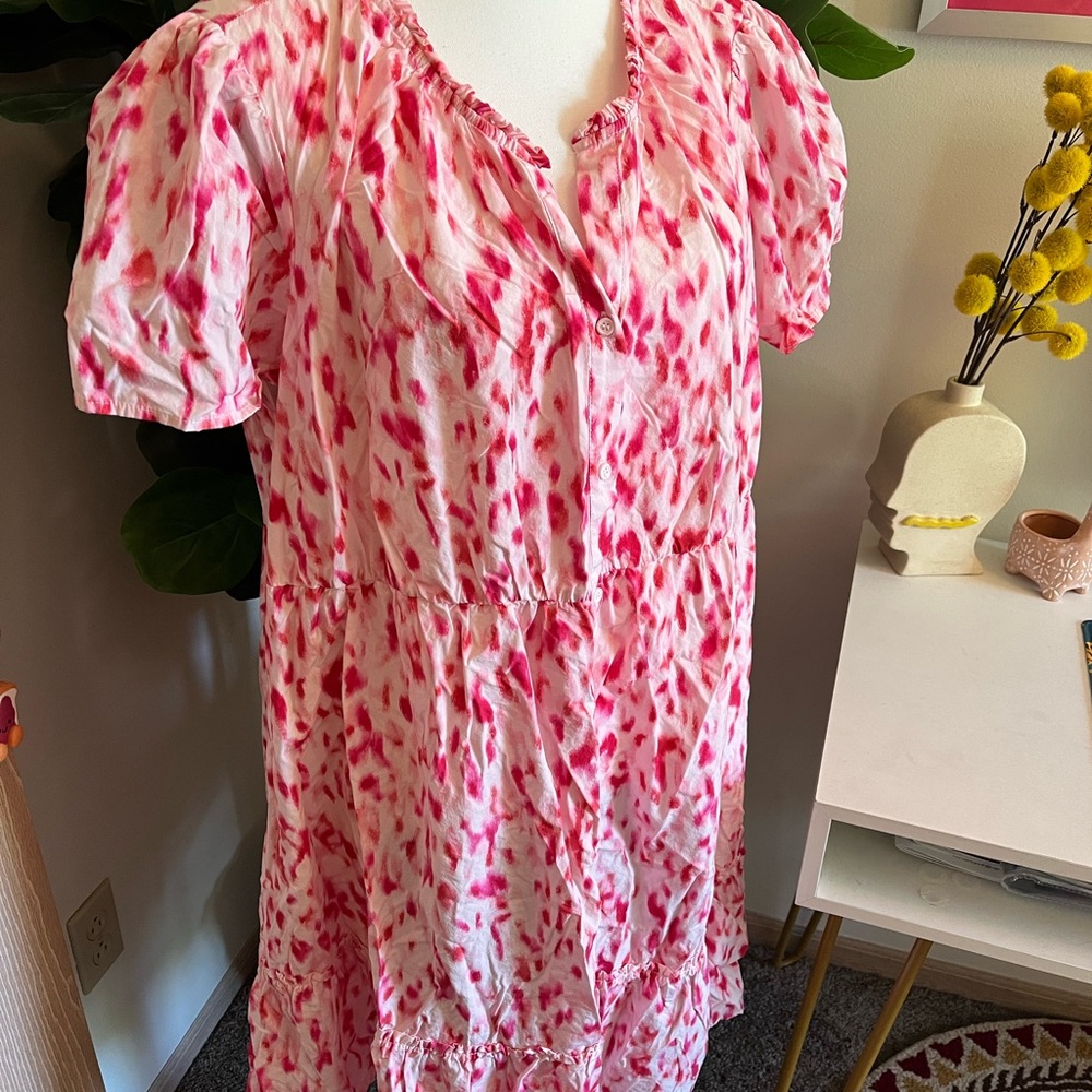 89th & Madison Pink and White Maxi Dress